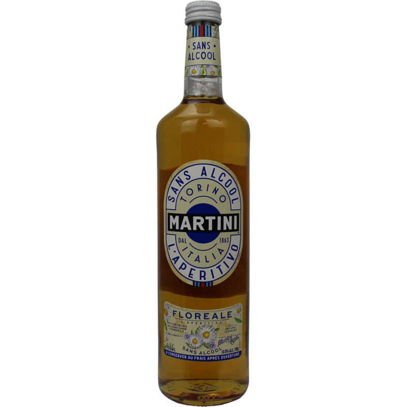 Photographie d'une bouteille de martini floreale sans alcool