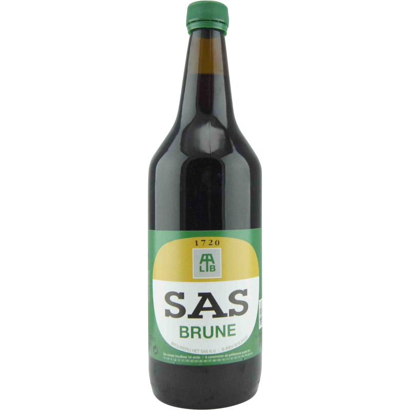 Photographie d'une bouteille de bière sas brune 75cl