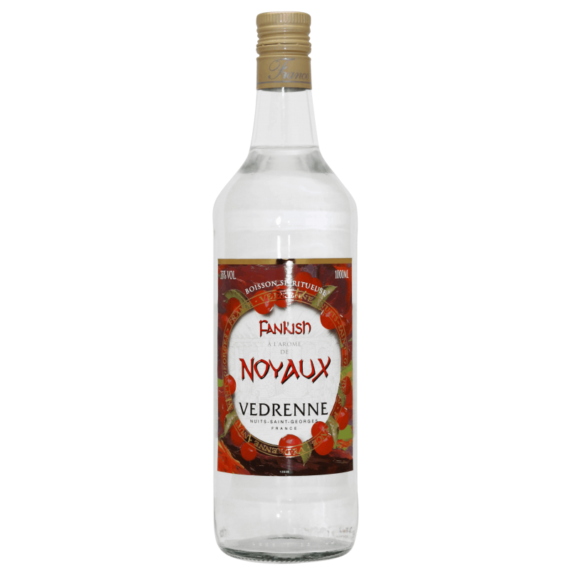 Photographie d'une bouteille de Fankish à l'arôme de noyau Verdenne L