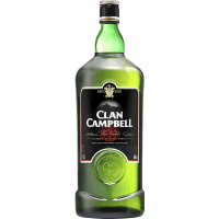 Photographie d'une bouteille de Whisky Clan Campbell 1.5L