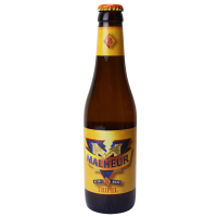 Photographie d'une bouteille de bière MALHEUR 8 BLONDE