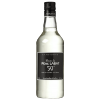 Photographie d'une bouteille de Rhum Blanc Père Labat Île de Marie Galante