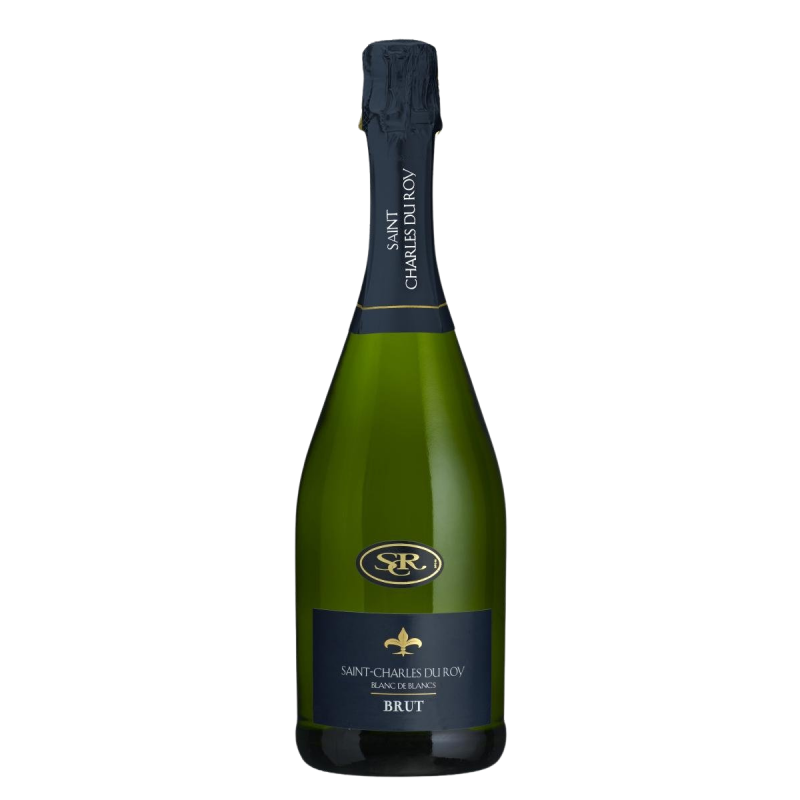 Photographie d'une bouteille de Mousseux Saint Charles du Roy Blanc de Blancs 75 cl