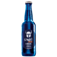 Photographie d'une bouteille de bière Skoll Tuborg 33cl