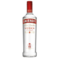 Photographie d'une bouteille de Vodka Smirnoff