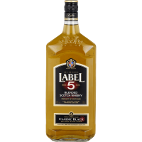 Photographie d'une bouteille de Whisky Label 5