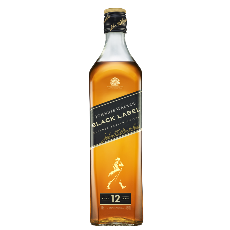 Photographie d'une bouteille de Whisky Johnnie Walker Black Label 12 ans