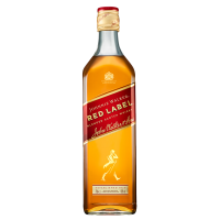 Photographie d'une bouteille de Whisky Johnnie Walker Red Label