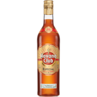 Photographie d'une bouteille de rhum havana club especial ambree 70 cl 37.5°