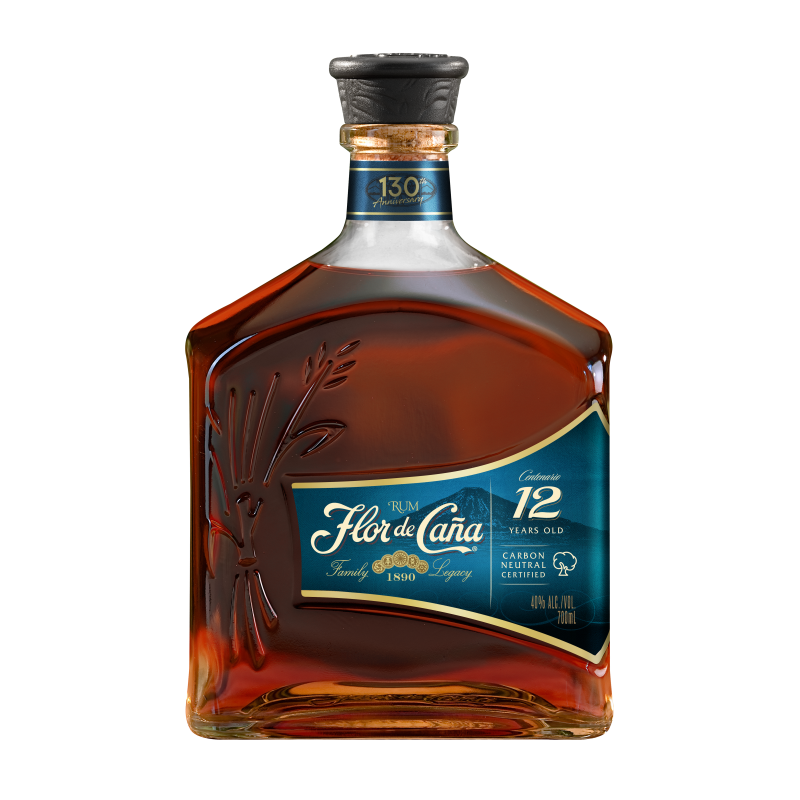 Photographie d'une bouteille de RHUM FLOR DE CANA 12ANS