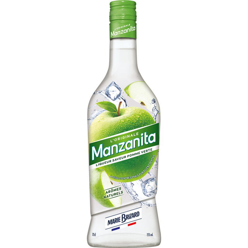 Photographie d'une bouteille de Manzanita Marie Brizard