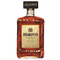 Photographie d'une bouteille de liqueur disaronno originale