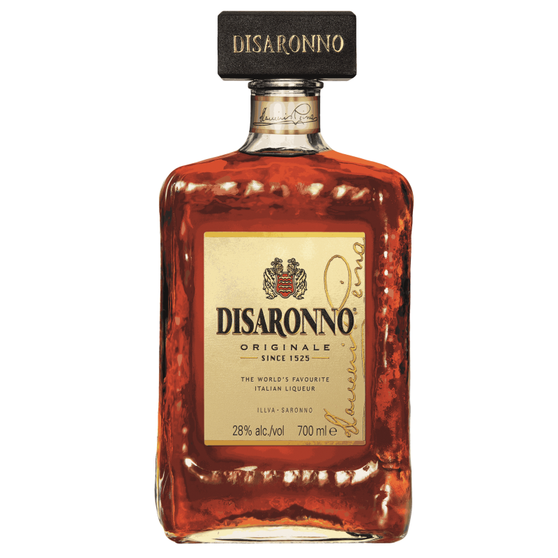 Photographie d'une bouteille de liqueur disaronno originale