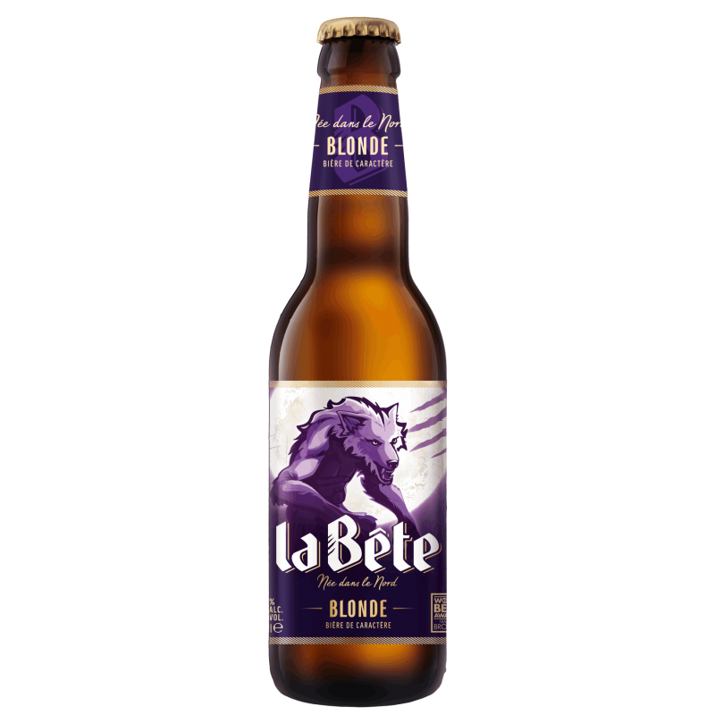 Photographie d'une bouteille de bière La Bête 33cl