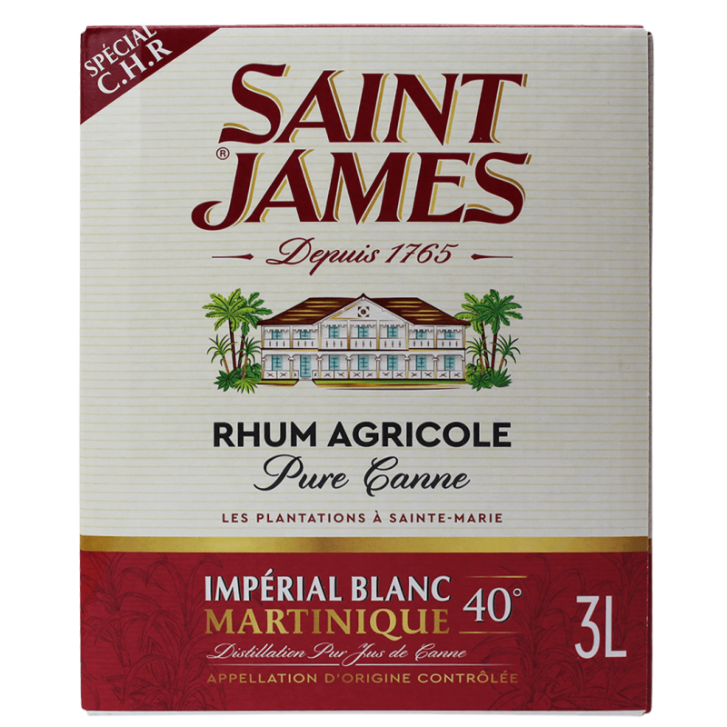 Photographie d'une bouteille de RHUM SAINT JAMES IMPERIAL BLANC