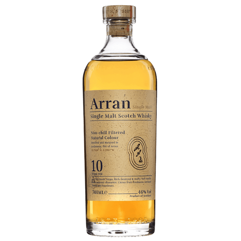 Photographie d'une bouteille de Whisky The Arran 10 ans