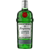 Photographie d'une bouteille de Gin Tanqueray Imported London Dry