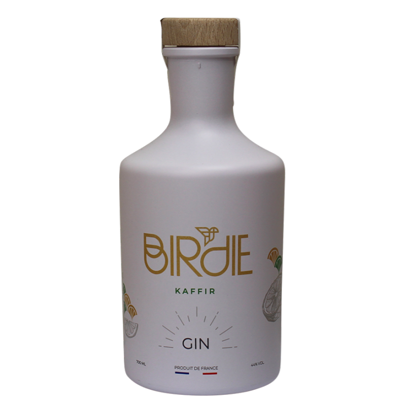 Photographie d'une bouteille de Gin de France Birdie Kaffir