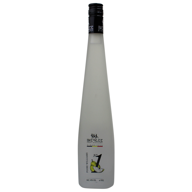 Photographie d'une bouteille de eau de vie de poire williams n°1 biercee 70 cl 43°