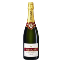 Photographie d'une bouteille de Champagne Mercier Brut