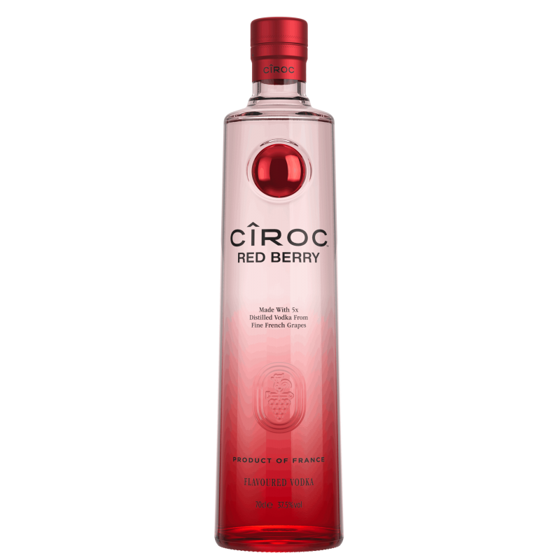 Photographie d'une bouteille de Vodka Ciroc Red Berry