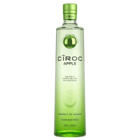 Photographie d'une bouteille de Vodka Ciroc Apple
