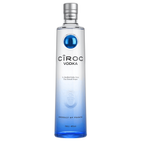 Photographie d'une bouteille de Vodka Ciroc Blue Stone