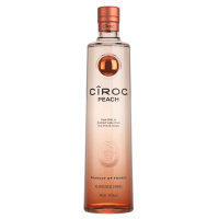 Photographie d'une bouteille de Vodka Ciroc Peach
