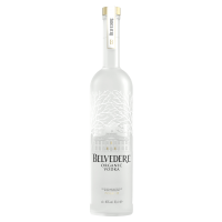 Photographie d'une bouteille de Vodka Belvédère