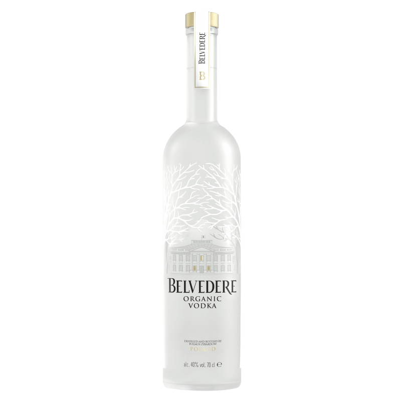 Photographie d'une bouteille de Vodka Belvédère