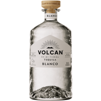 Photographie d'une bouteille de Tequila Volcan Blanco