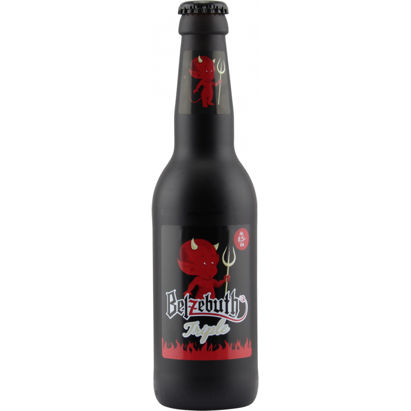 Photographie d'une bouteille de bière Belzebuth Triple 33cl