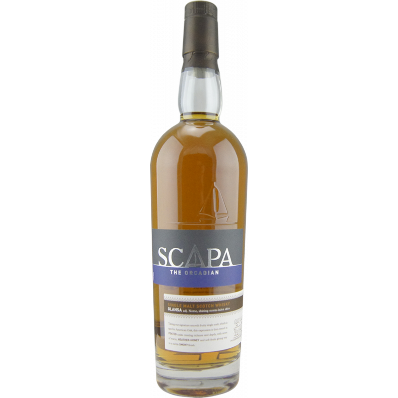 Photographie d'une bouteille de Whisky Scapa The Orcadian Glansa