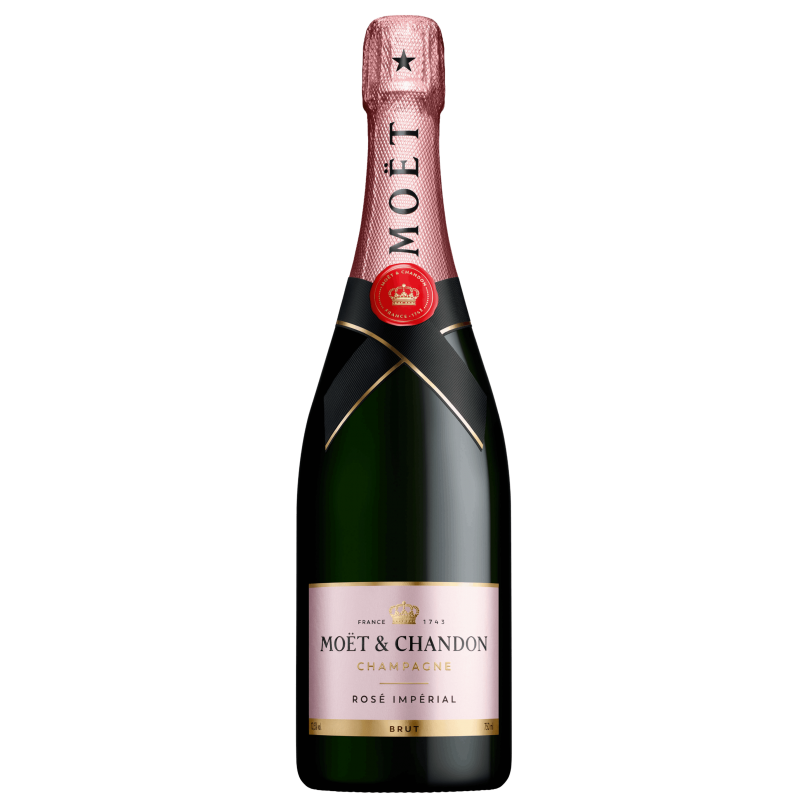 Photographie d'une bouteille de CHAMPAGNE MOET ET CHANDON ROSE IMPERIAL
