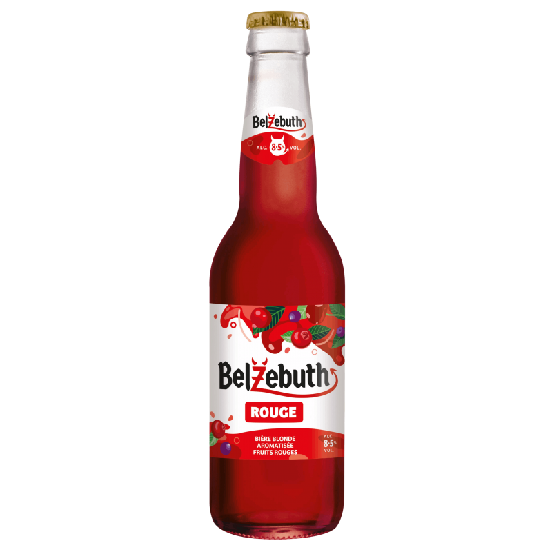 Photographie d'une bouteille de bière Belzebuth Rouge 33cl