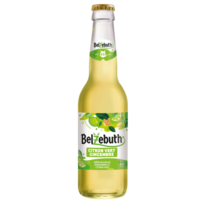 Photographie d'une bouteille de bière Belzebuth Ginger 33cl