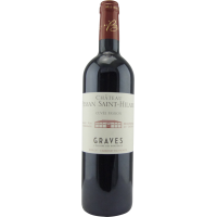 Photographie d'une bouteille de vin rouge chateau pessan saint-hilaire