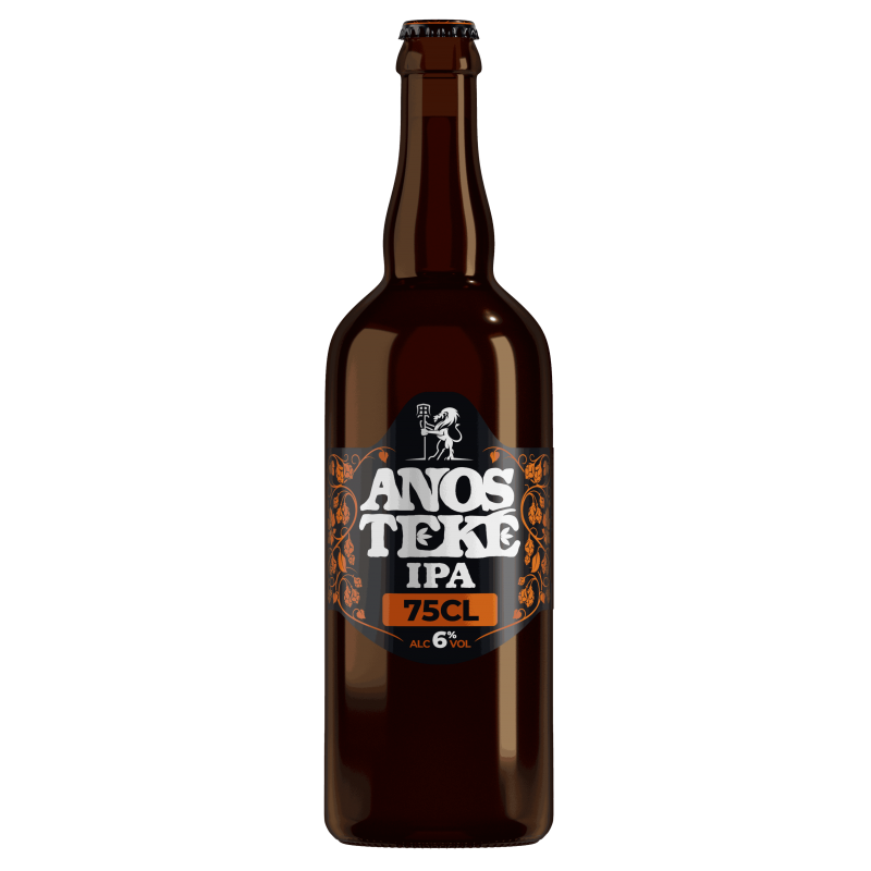 Photographie d'une bouteille de bière anosteké ipa 75cl