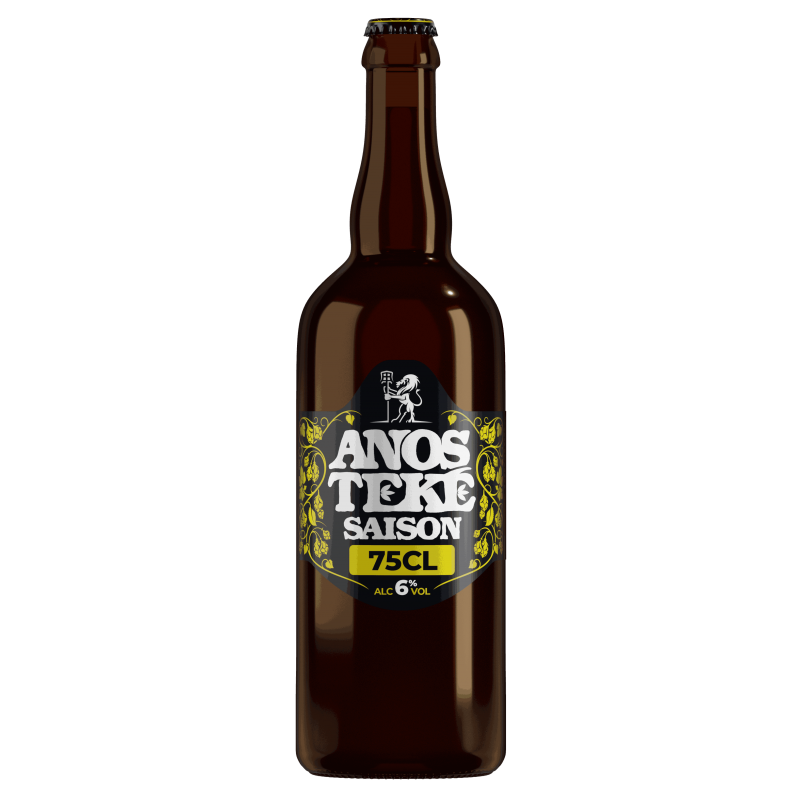 Photographie d'une bouteille de bière anosteké saison 75cl