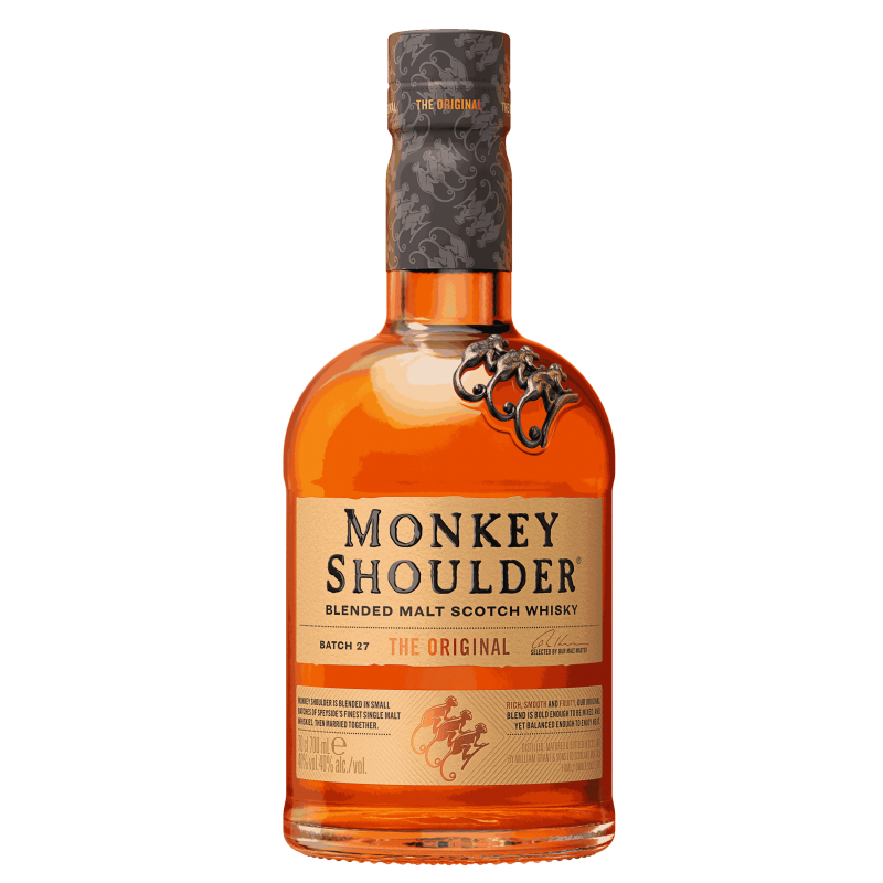 Photographie d'une bouteille de Whisky Monkey Shoulder The Original