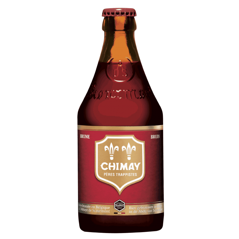 Photographie d'une bouteille de bière Chimay Rouge 33cl