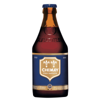 Photographie d'une bouteille de bière Chimay Bleue 33cl