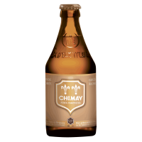 Photographie d'une bouteille de bière Chimay Dorée 33cl