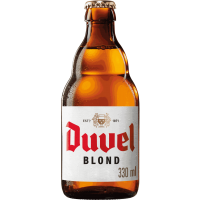 Photographie d'une bouteille de bière Duvel 33cl