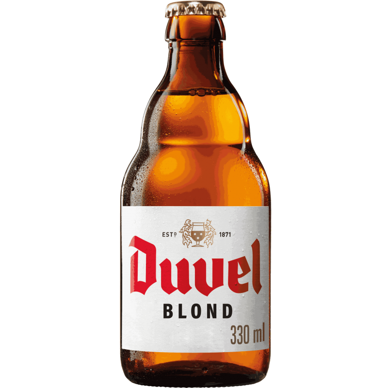 Photographie d'une bouteille de bière Duvel 33cl