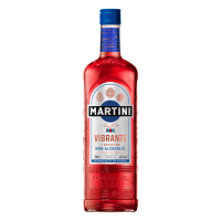 Photographie d'une bouteille de martini vibrante sans alcool