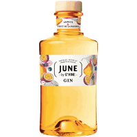 Photographie d'une bouteille de Gin June By G Vine Mangue Passion 70 cl