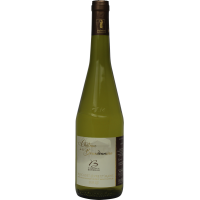 Photographie d'une bouteille de vin blanc chateau de la bourdonniere aoc blanc 2025 75 cl