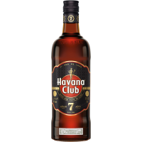 Photographie d'une bouteille de Rhum Havana Club 7