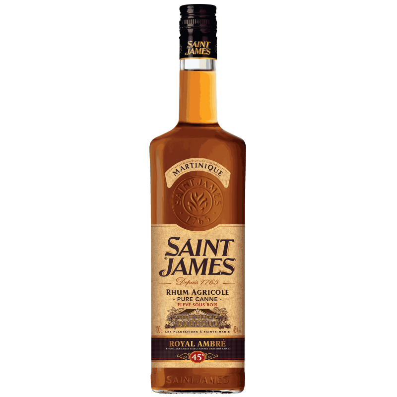 Photographie d'une bouteille de Rhum Saint James Royal Ambré L
